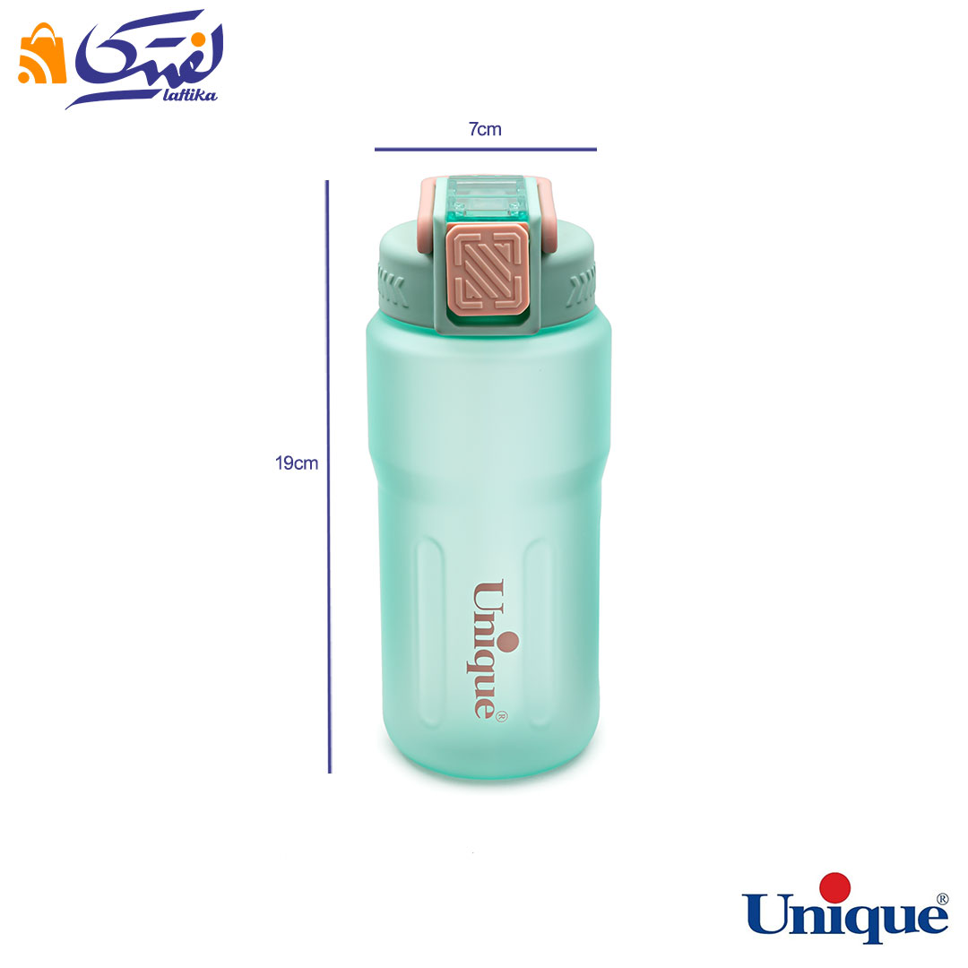 ابعاد بطری آب پلاستیکی 680 میلی لیتر یونیک UN-1914