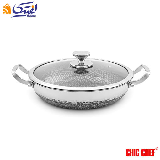 تابه استیل کربنی چیک چف CC8163-30 دو دسته
