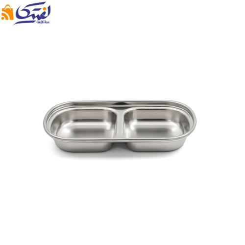 اردو خوری مستطیل دو خانه مدل 2PC استیل