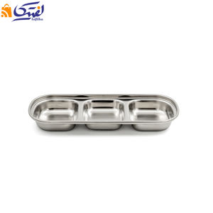 اردو خوری مستطیل سه خانه مدل 3PC استیل