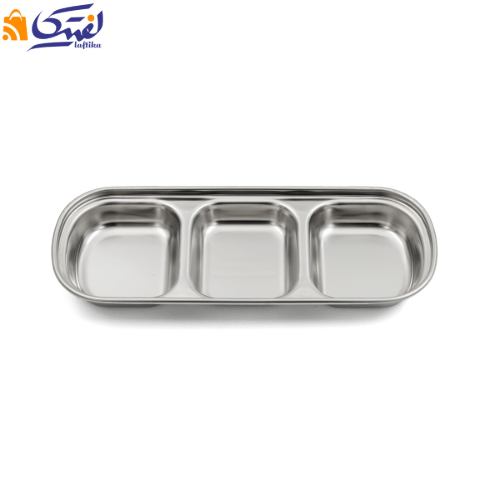 اردو خوری مستطیل سه خانه استیل