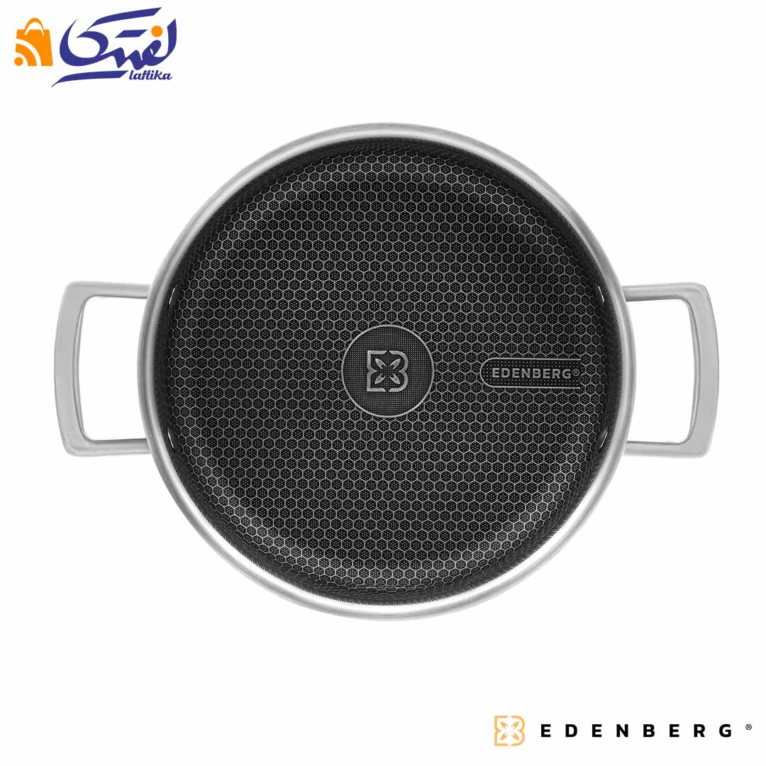 خرید تابه استیل کربنی دو دسته EDENBERG 14921 سایز 24