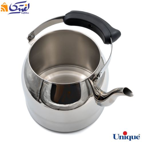 کتری 4 لیتر لوله دار دسته چوبی استیل