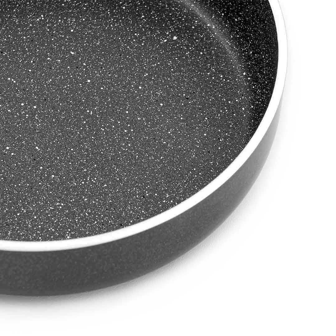 خرید تابه دو دسته 28 یونیک کف گرانیت طوسی تیره UN-8126