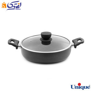 تابه دو دسته یونیک 28 کف گرانیت طوسی تیره UN-8126