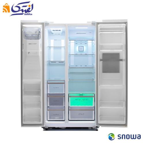 خرید یخچال و فریزر ساید بای ساید اسنوا سری هایپر 27 فوت مدل S2Di-S110
