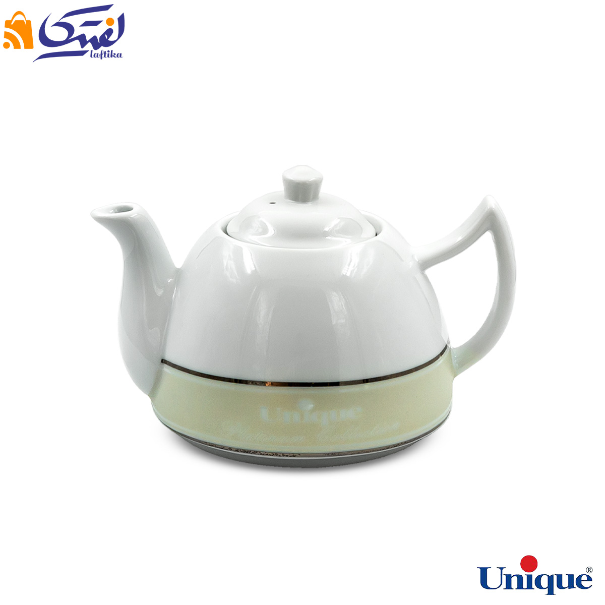 قوری چینی یونیک مدل پالادیوم UN-7547