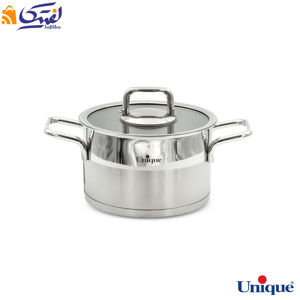 قابلمه استیل یونیک UN-9902 سایز 16 طرح فلت