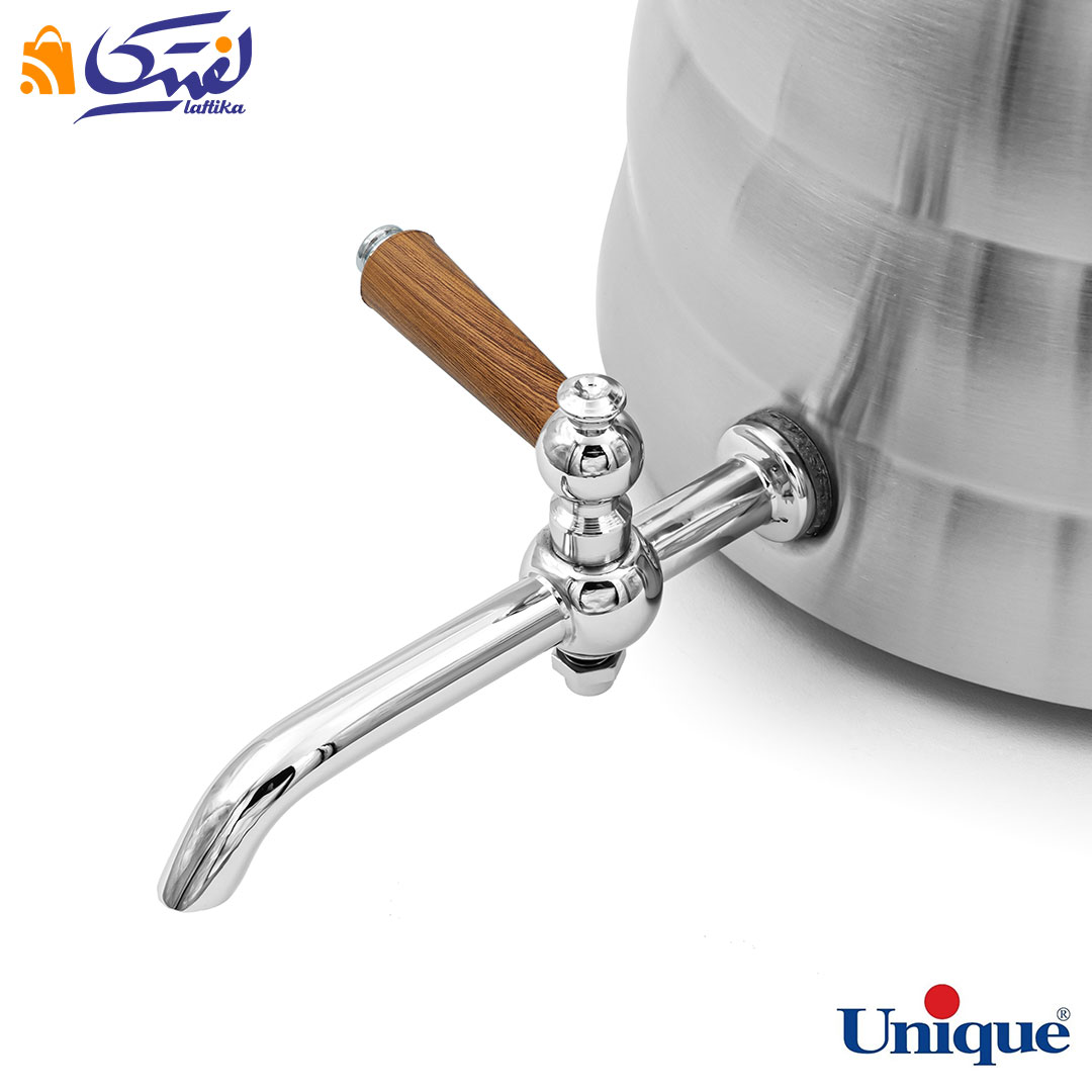 خرید کتری و قوری 4 لیتر شیر دار استیل یونیک UN-7250