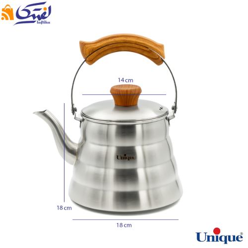 کتری 2.5 لیتر لوله دار استیل یونیک