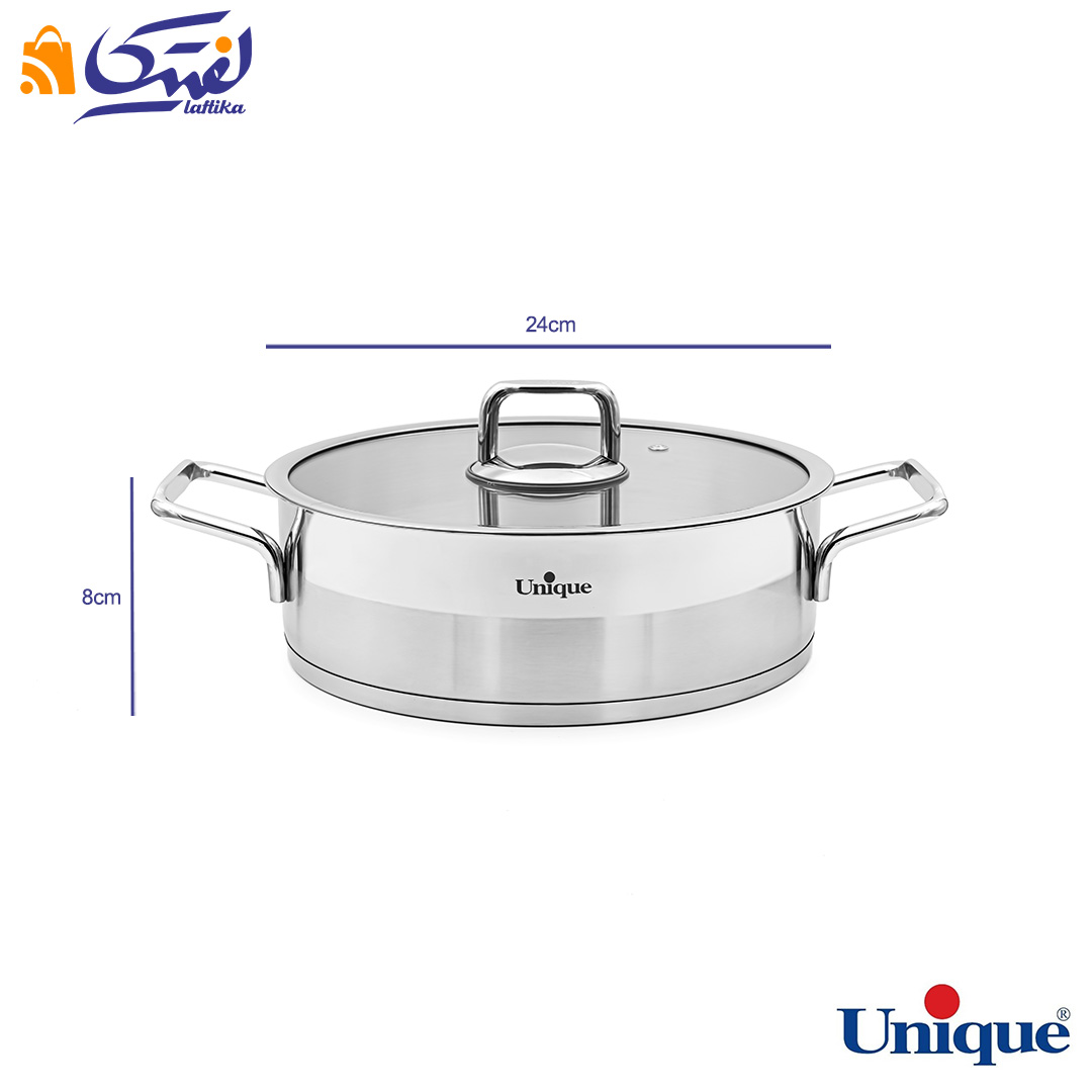 ابعاد تابه استیل یونیک مدل UN-9912