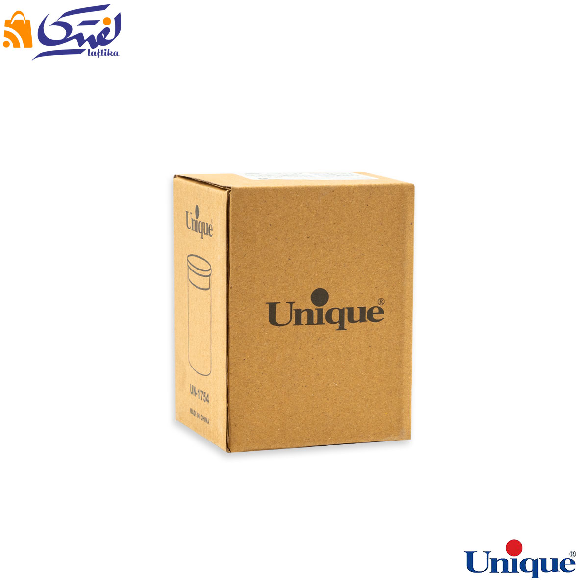 ظرف ادویه شیشه ای یونیک 7.5 سانتی متری درب چوبی UN-1754