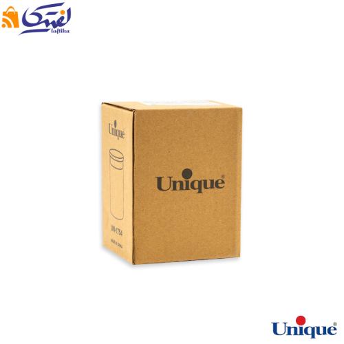 ظرف ادویه شیشه ای یونیک 7.5 سانتی متری درب چوبی UN-1754