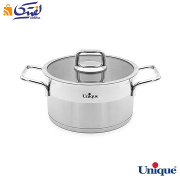 قابلمه استیل یونیک UN-9904 سایز 20 طرح فلت