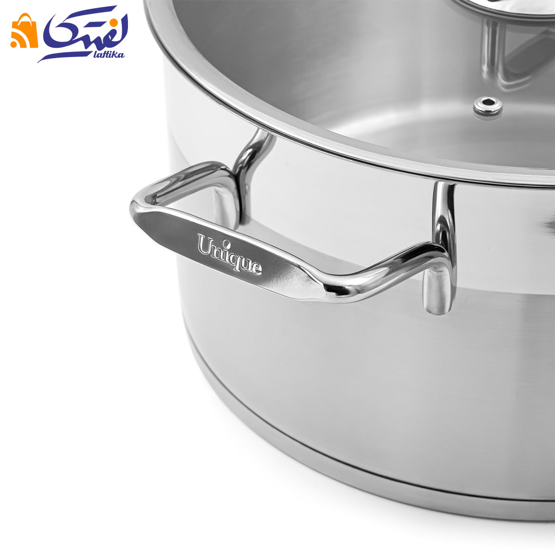 قیمت قابلمه استیل یونیک UN-9904 سایز 20 طرح فلت