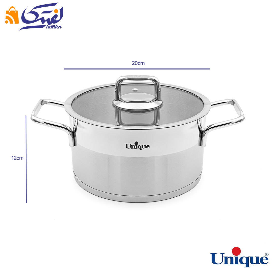 ابعاد قابلمه استیل یونیک UN-9904