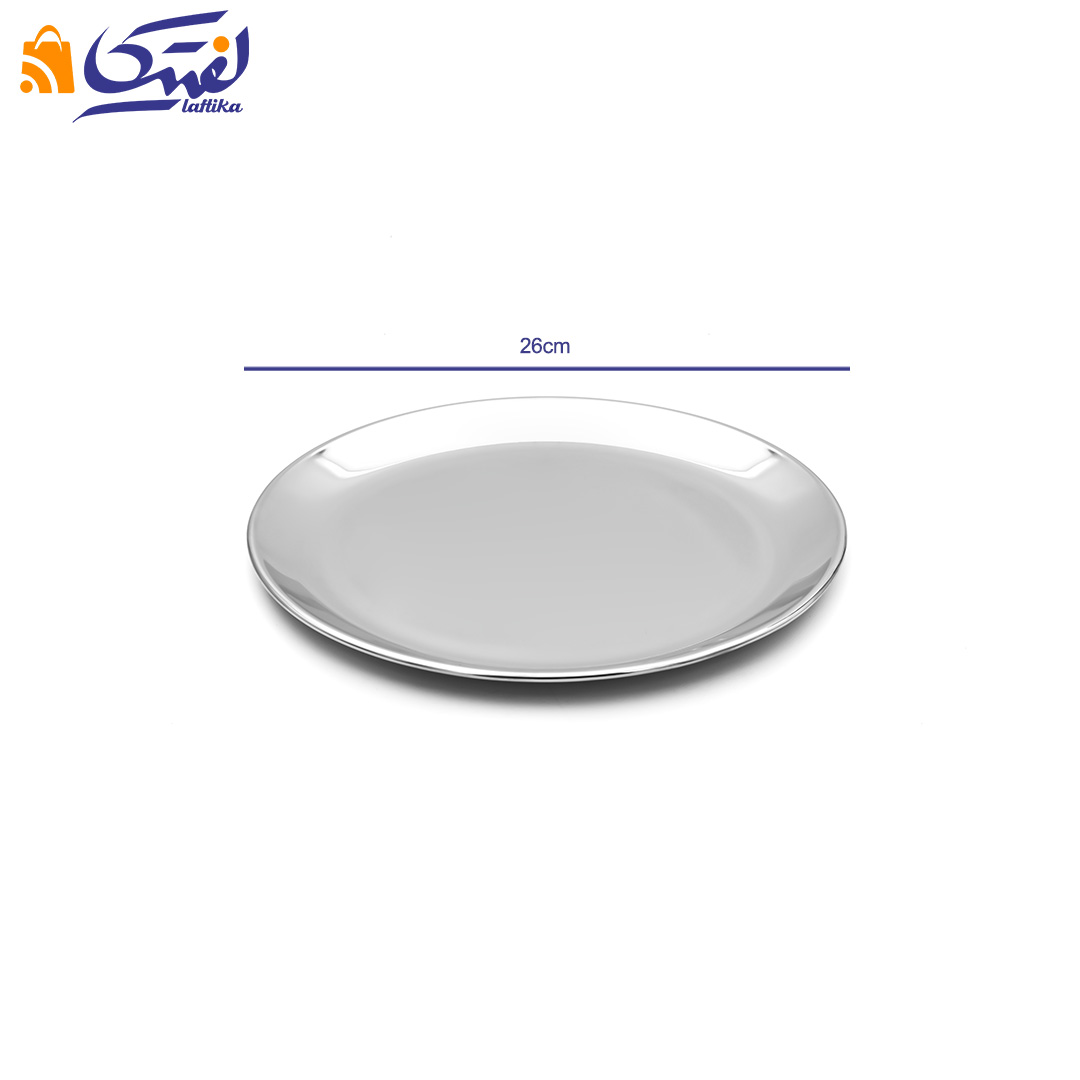 قیمت بشقاب تخت 26 استیل هتلی H-26S