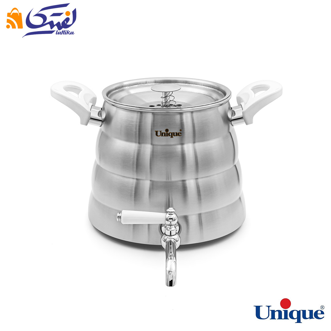 قیمت کتری و قوری 4 لیتر شیر دار استیل یونیک UN-7250