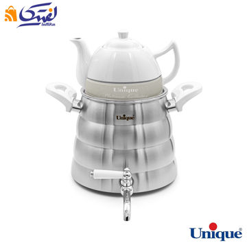 کتری و قوری یونیک UN-7250 شیر دار استیل 4 لیتری دسته کالیت نسوز