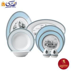 سرویس 28 ویلیج آبی چینی زرین ایتالیا اف 6 نفره