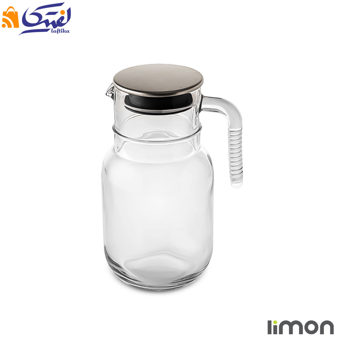 پارچ شیشه ای 1.5 لیتری در استیل لیمون 2376