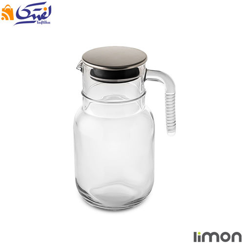 پارچ شیشه ای 1.5 لیتری  لیمون 2376 درب استیل