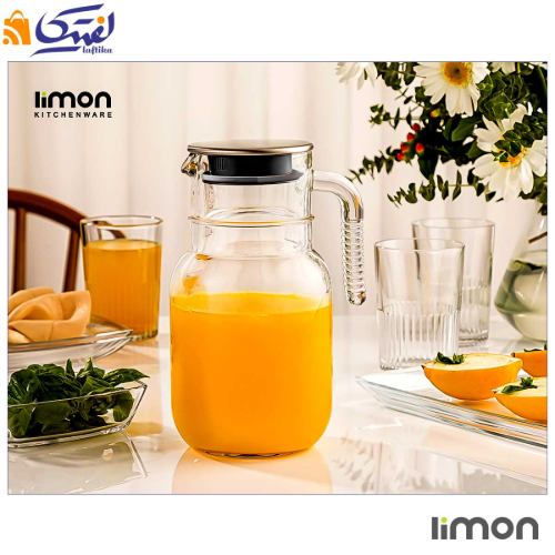 پارچ شیشه ای 1.5 لیتری در استیل لیمون