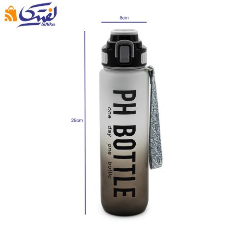ابعاد قمقمه پلاستیکی دو رنگ EYUN مدل YY-256 حجم 1000 میلی لیتر