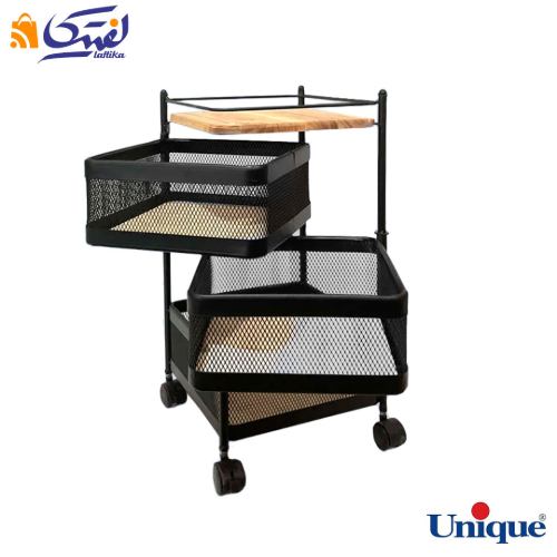 قیمت سبد سیب زمینی و پیاز 3 طبقه کلاسیک توری مربع یونیک UN-2960