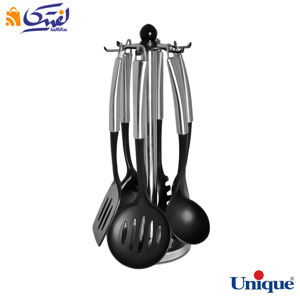 ست کفگیر و ملاقه 6 پارچه دسته استیل یونیک UN-1196