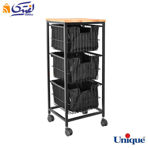 سبد سیب زمینی و پیاز پارچه باکس 3 طبقه یونیک UN-2901