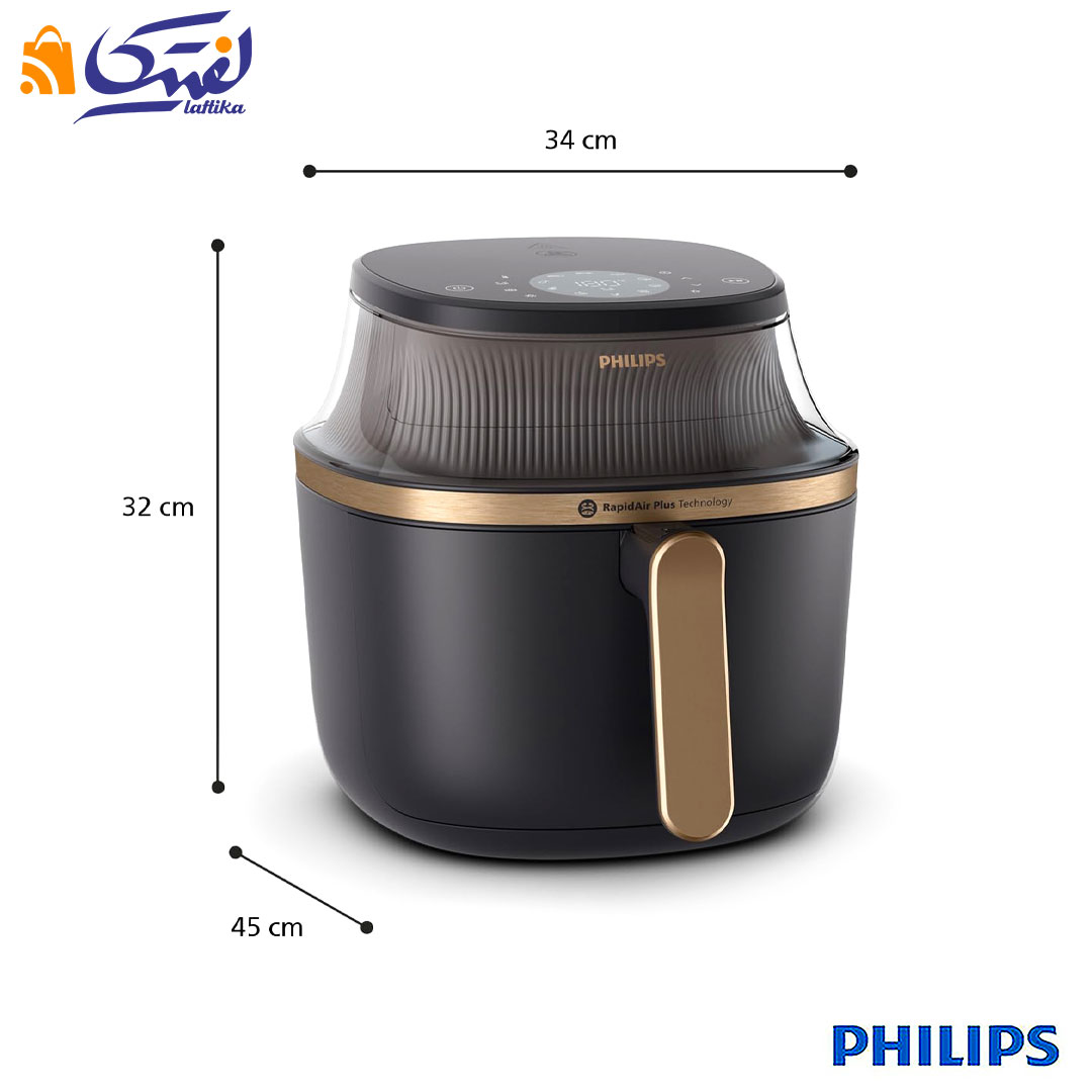 ابعاد سرخ کن  NA 342 فیلیپس بدون روغن 7.2 لیتر