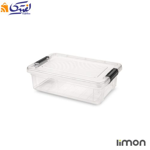 ظرف نظم دهنده مستطیل دربدار شفاف 6 لیتر لیمون 2397