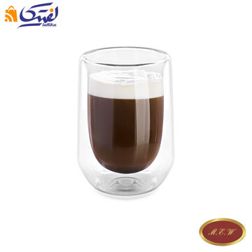 لیوان پیرکس M.E.W دوجداره 160 میلی لیتر تک عددی