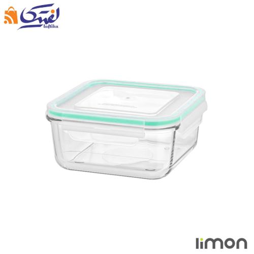 قیمت ظرف شیشه ای مربع دربدار لیمون با طراحی کاربردی