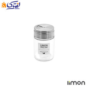 جا ادویه شیشه ای درب استیل 140 سی سی لیمون 2383