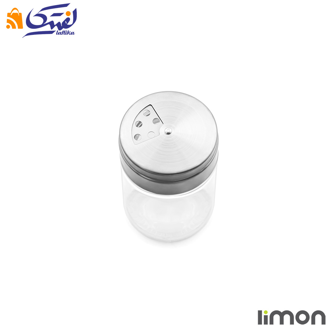 خرید جا ادویه شیشه ای درب استیل 140 سی سی لیمون 2383