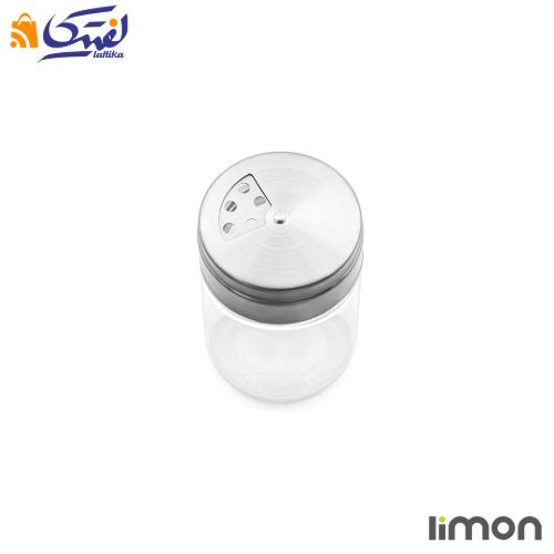 خرید جا ادویه شیشه ای درب استیل 140 سی سی لیمون 2383