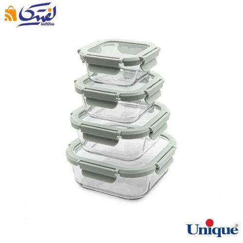 قیمت ظرف غذا مربع 4 عددی پیرکس یونیک UN-1402