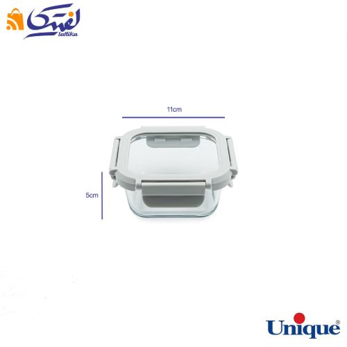 خرید ظرف غذا مربع 4 عددی پیرکس یونیک UN-1402