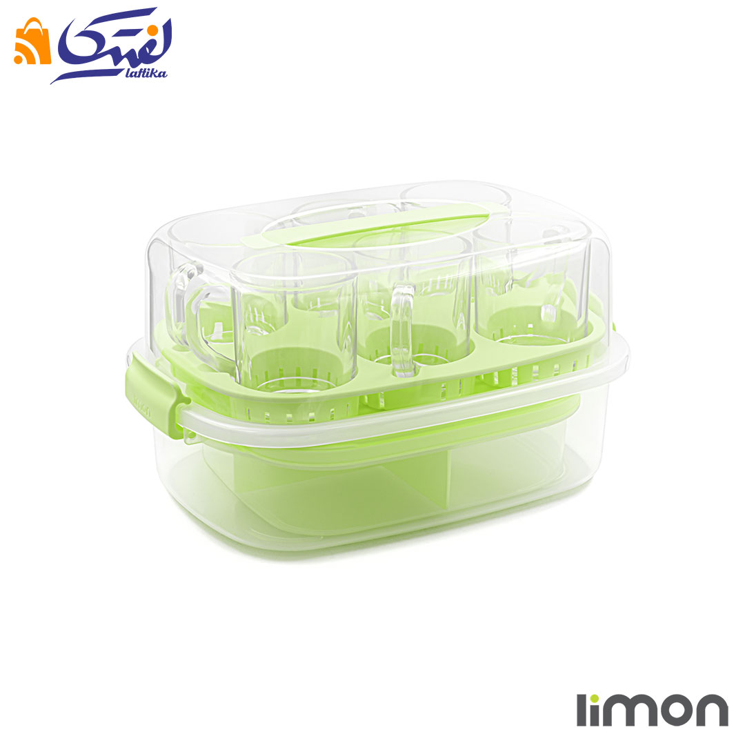 خرید ست چای خوری مسافرتی 6 نفره لیمون 2440