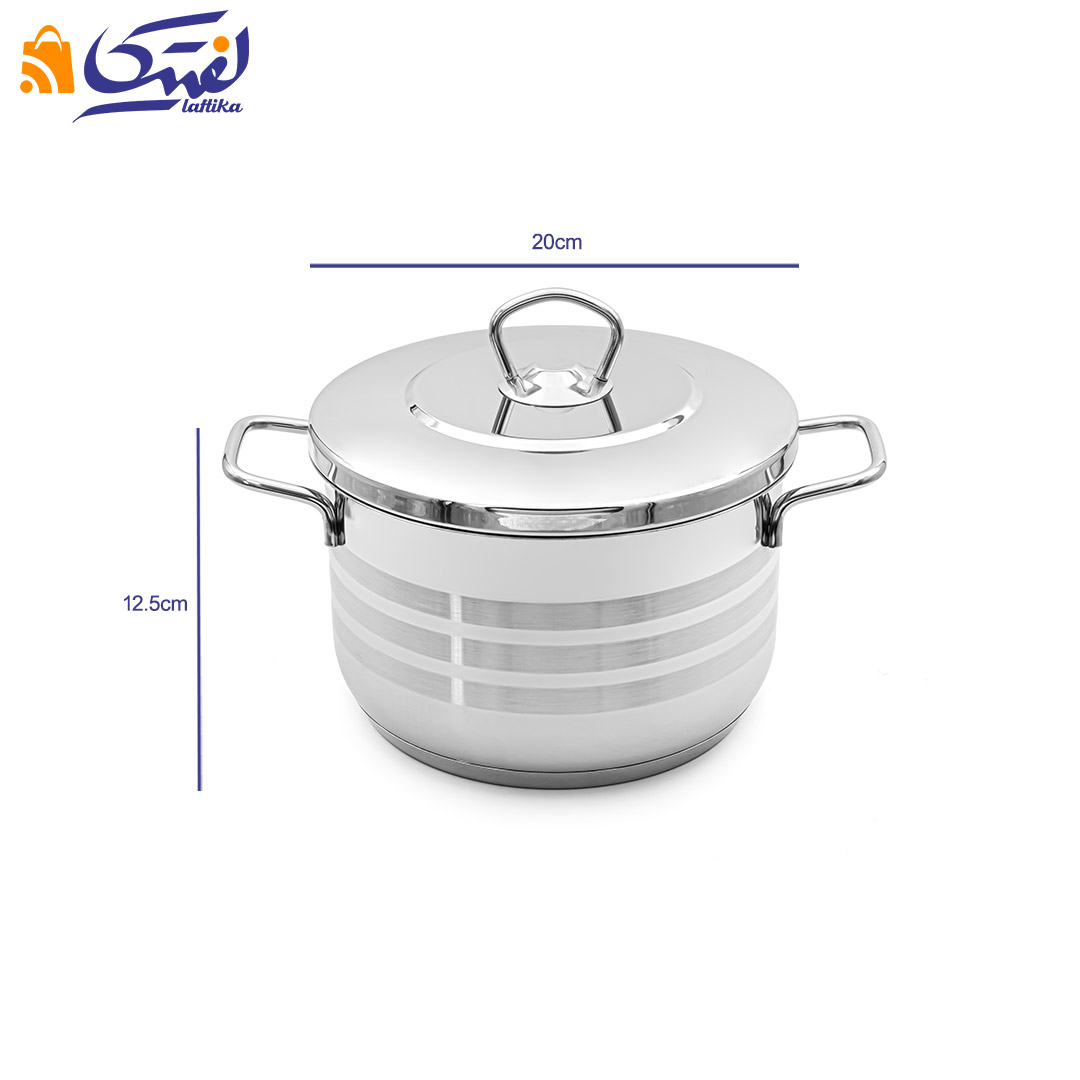 ابعاد قابلمه استیل کارکموس A1916-20Pro