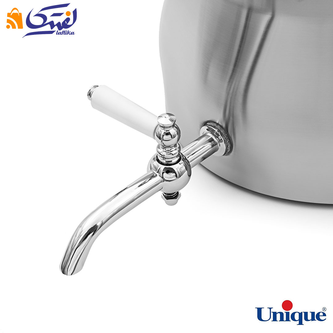 خرید کتری و قوری 5.5 لیتر شیردار 6 ضلعی یونیک UN-7255