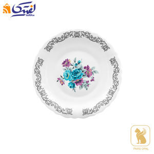 بشقاب پیش دستی 195 پارس اپال طرح نلی آبی کد 180