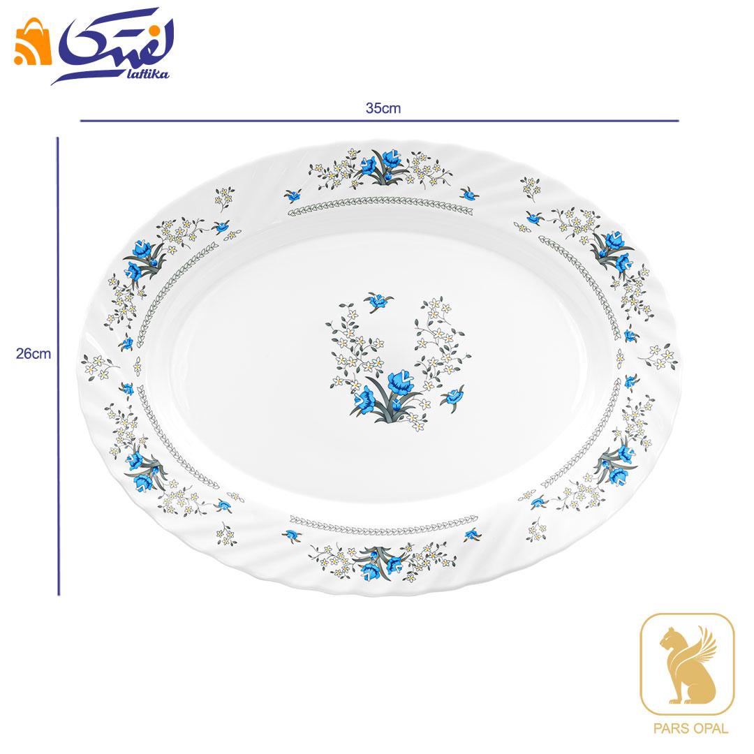 قیمت دیس بیضی 1010 پارس اپال طرح رمانتیک کد 120