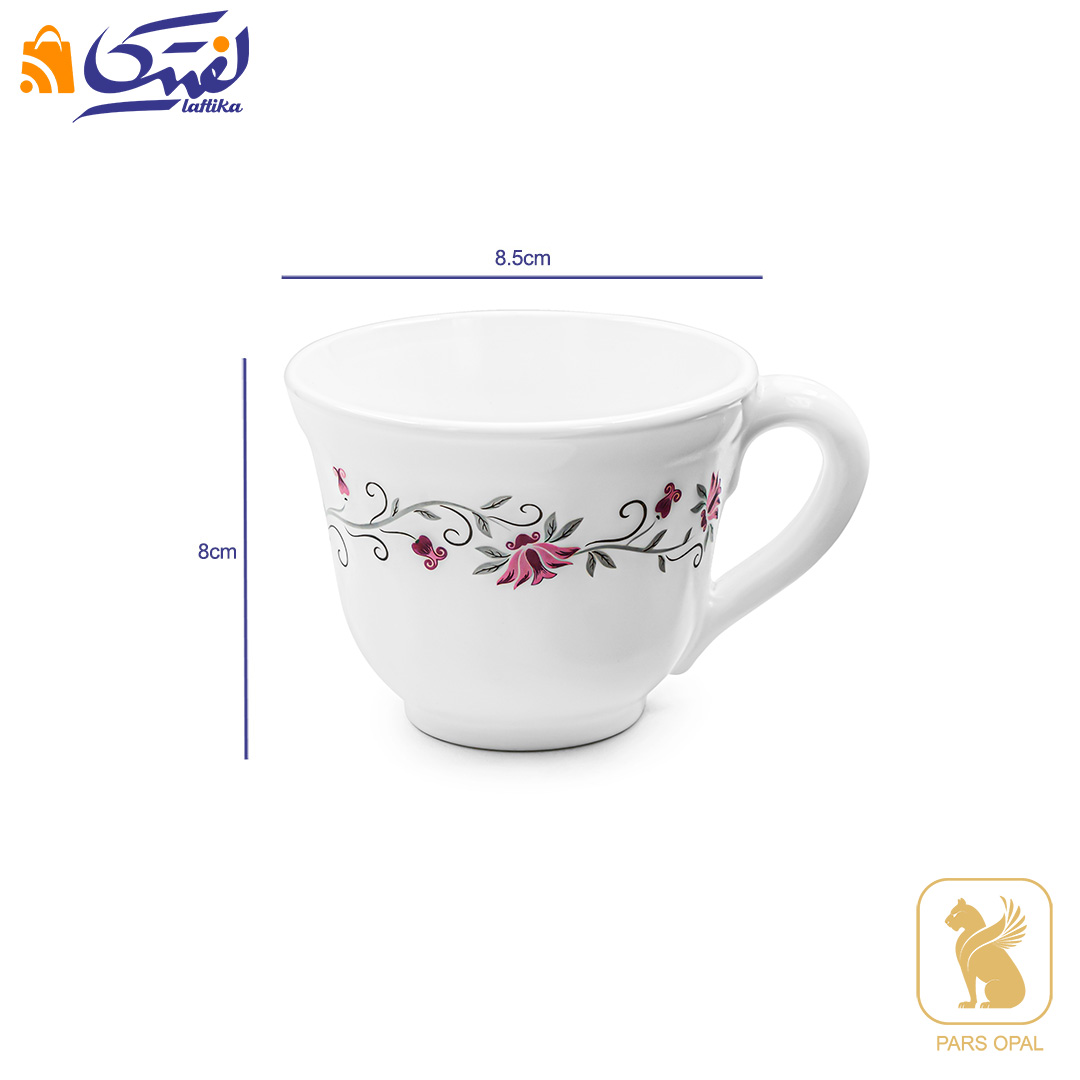 قیمت فنجان 270 پارس اپال طرح لیندا کد 124