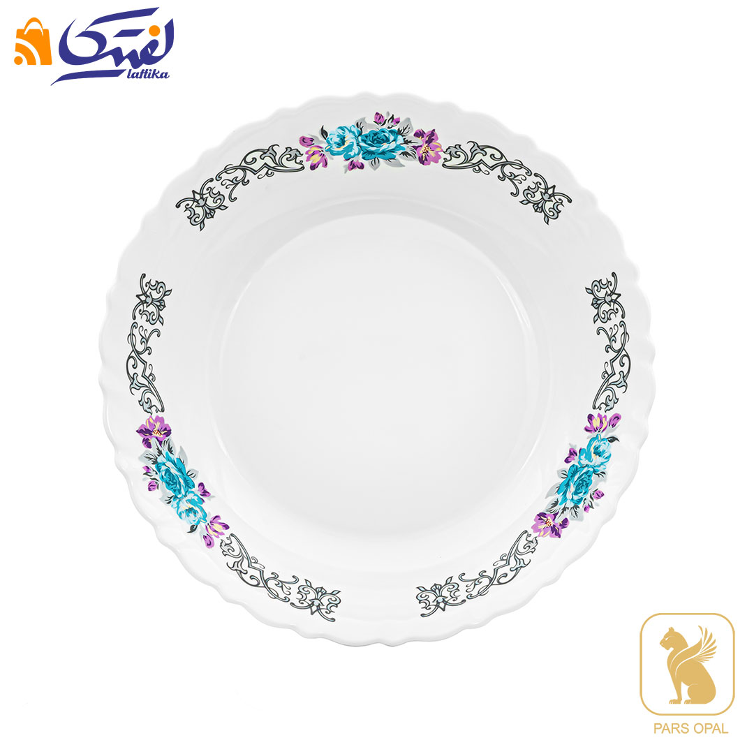 قیمت دیس گود 1030 پارس اپال طرح نلی آبی کد 180