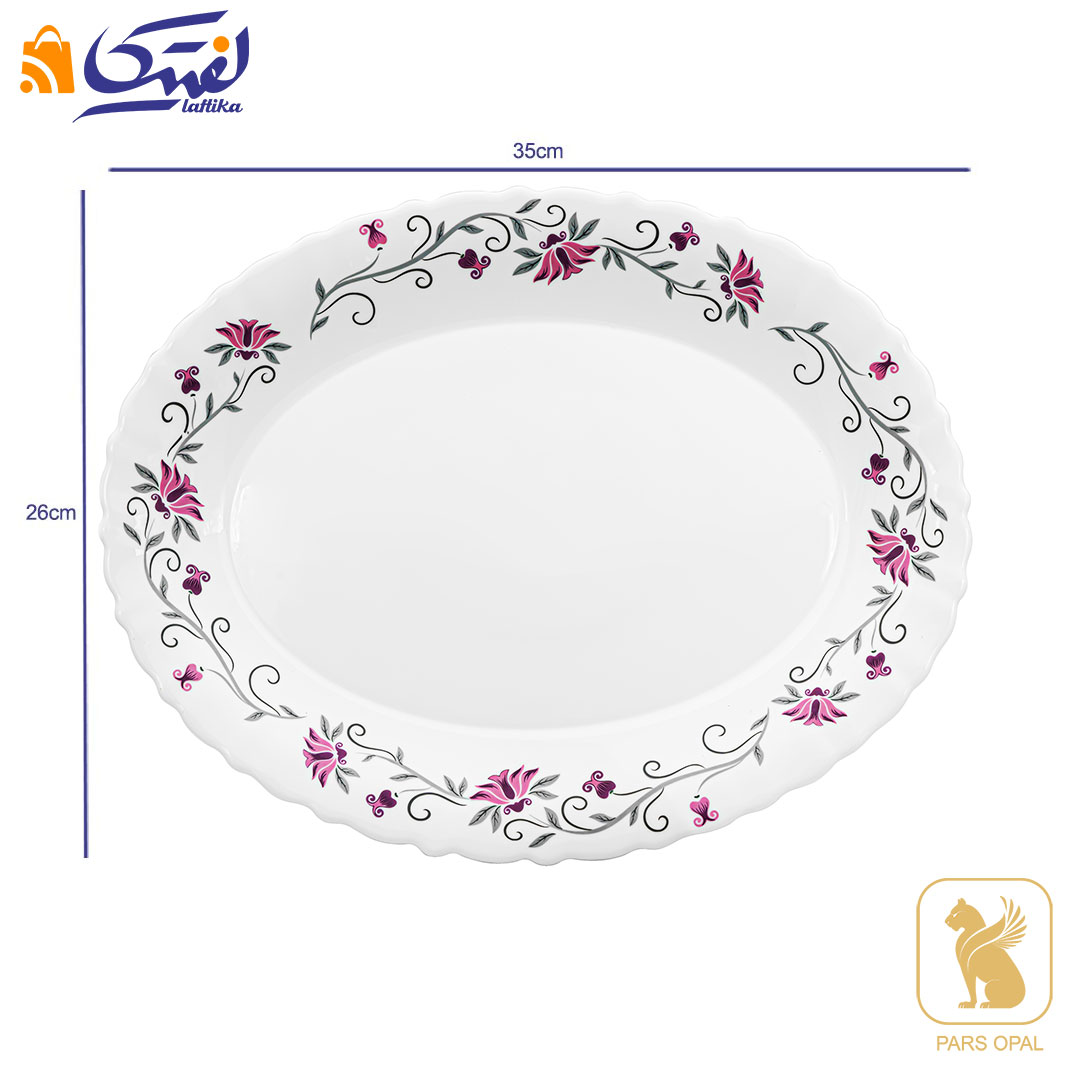 دیس بیضی 1010 پارس اپال طرح لیندا کد 124