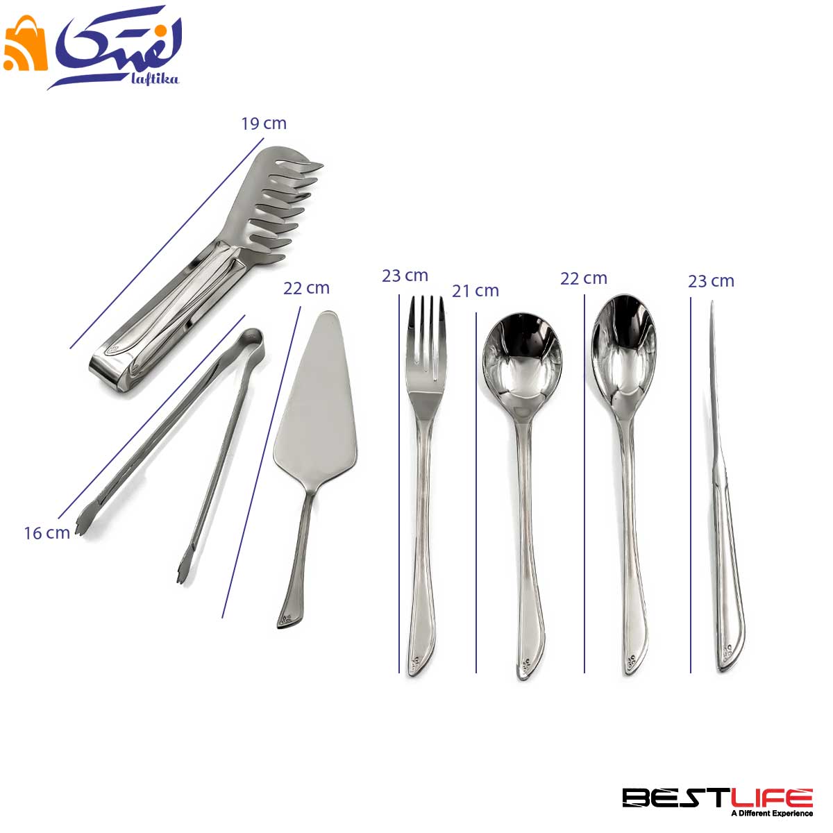 سرویس قاشق چنگال 330MS بست لایف 143 پارچه