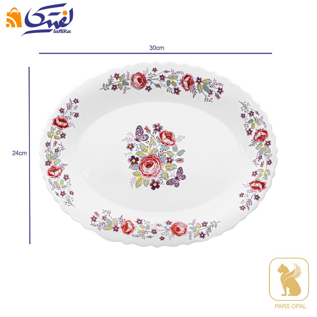 قیمت دیس بیضی 1050 پارس اپال طرح دنیز کد 230
